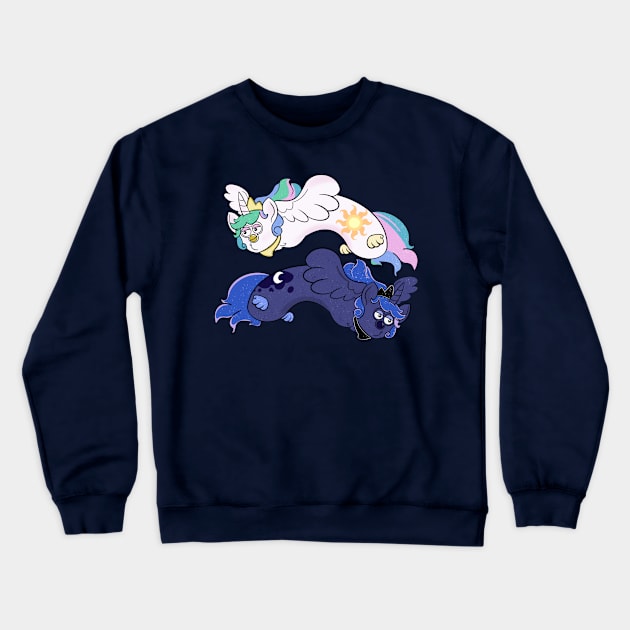 Long princesses Crewneck Sweatshirt by AmyNewBlue